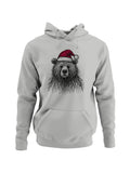 Santa Bear with Christmas Hat Men's Hoodie
