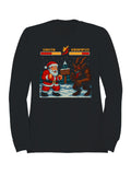 Santa vs Krampus Showdown Men's Sweatshirt