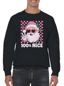 Cool Santa 100% Nice Men's Sweatshirt