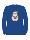 Festive Hedgehog Holiday Cheer Men's Sweatshirt