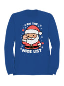 Santa on the Nice List Men's Sweatshirt