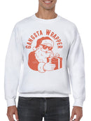 Gangsta Santa Gift Wrapper Men's Sweatshirt