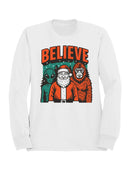Believe: Santa, Alien, Bigfoot Men's Sweatshirt