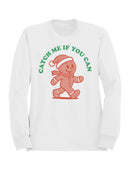 Gingerbread "Catch Me" Holiday Fun Men's Sweatshirt