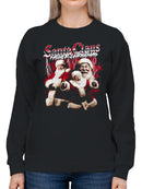 Santa Claus Father Christmas Trio Women's Sweatshirt