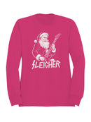 Rocking Santa Sleigher Design Women's Sweatshirt