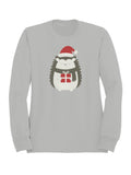 Festive Hedgehog Holiday Cheer Women's Sweatshirt