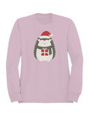 Festive Hedgehog Holiday Cheer Women's Sweatshirt
