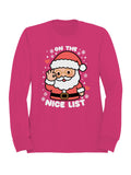 Santa on the Nice List Women's Sweatshirt