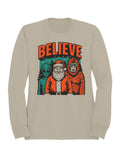 Believe: Santa, Alien, Bigfoot Women's Sweatshirt
