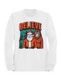Believe: Santa, Alien, Bigfoot Women's Sweatshirt