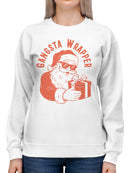 Gangsta Santa Gift Wrapper Women's Sweatshirt