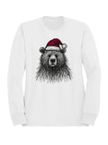 Santa Bear with Christmas Hat Women's Sweatshirt