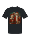 Santa and Mrs. Claus at North Pole Men's T-shirt