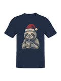 Cozy Christmas Sloth with Cocoa Men's T-shirt