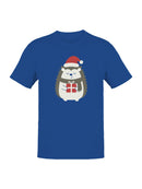 Festive Hedgehog Holiday Cheer Men's T-shirt