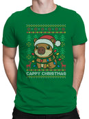 Festive Capybara Christmas Sweater Men's T-shirt