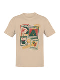 Vintage Christmas Stamp Collection Men's T-shirt