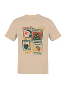 Vintage Christmas Stamp Collection Men's T-shirt