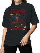 Silent Night Horror Holiday Design Women's T-shirt