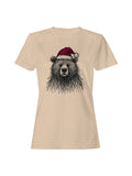 Santa Bear with Christmas Hat Women's T-shirt