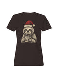 Cozy Christmas Sloth with Cocoa Women's T-shirt