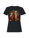 Santa and Mrs. Claus at North Pole Women's T-shirt
