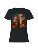 Santa and Mrs. Claus at North Pole Women's T-shirt