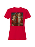 Santa and Mrs. Claus at North Pole Women's T-shirt