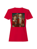Santa and Mrs. Claus at North Pole Women's T-shirt