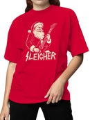 Santa Rock Sleigher Graphic Women's T-shirt