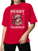 Merry Trashmas Raccoon Sweater Women's T-shirt