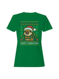 Festive Capybara Christmas Sweater Women's T-shirt
