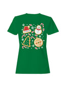 Festive Christmas Cookie Design Women's T-shirt