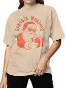 Gangsta Santa Gift Wrapper Women's T-shirt