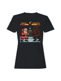 Santa vs Krampus Showdown Women's T-shirt
