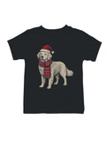 Festive Dog in Santa Hat Art Youth's T-shirt