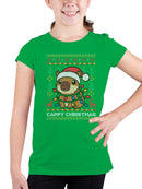 Festive Capybara Christmas Sweater Youth's T-shirt