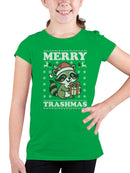 Merry Trashmas Raccoon Sweater Youth's T-shirt