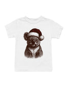 Festive Koala in Santa Hat Youth's T-shirt