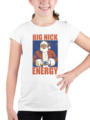 Big Nick Energy Vintage Santa Youth's T-shirt