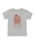 Festive Raccoon with Santa Hat Youth's T-shirt