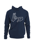 Hand Sign OK Point Gesture Men's Hoodie