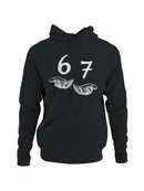 Hands Offering Numbers 6 and 7 Men's Hoodie
