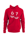 Hands Offering Numbers 6 and 7 Men's Hoodie
