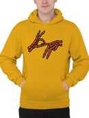 Skeleton Hand "OK" Gesture Men's Hoodie