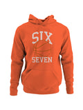 Sports-Themed "Six Seven" Graphic Men's Hoodie