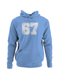 Retro Style Number 67 Design Men's Hoodie