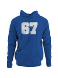 Retro Style Number 67 Design Men's Hoodie