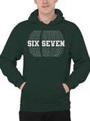 Six Seven Bold Typography Design Men's Hoodie